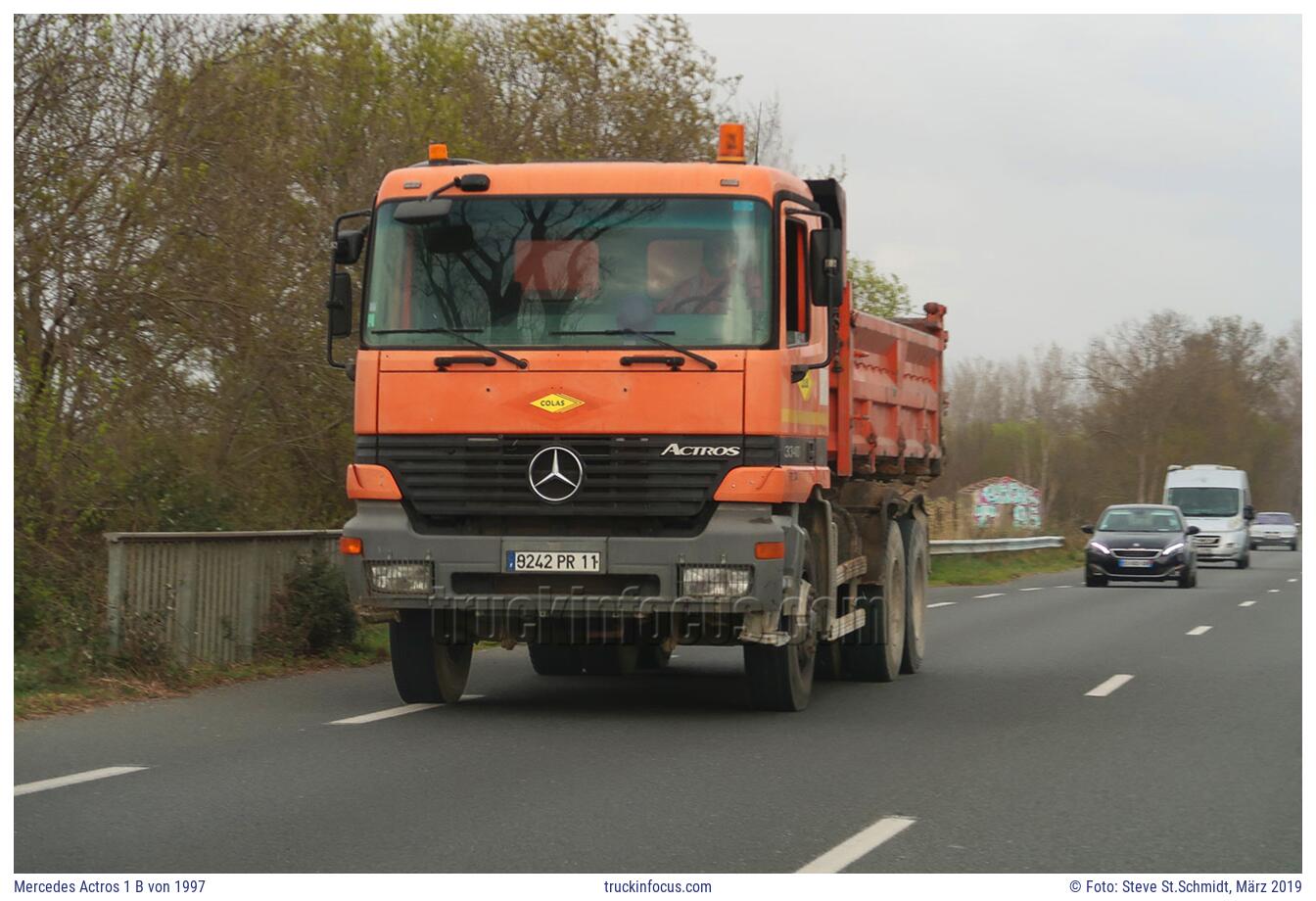 Mercedes Actros 1 B von 1997 Foto März 2019