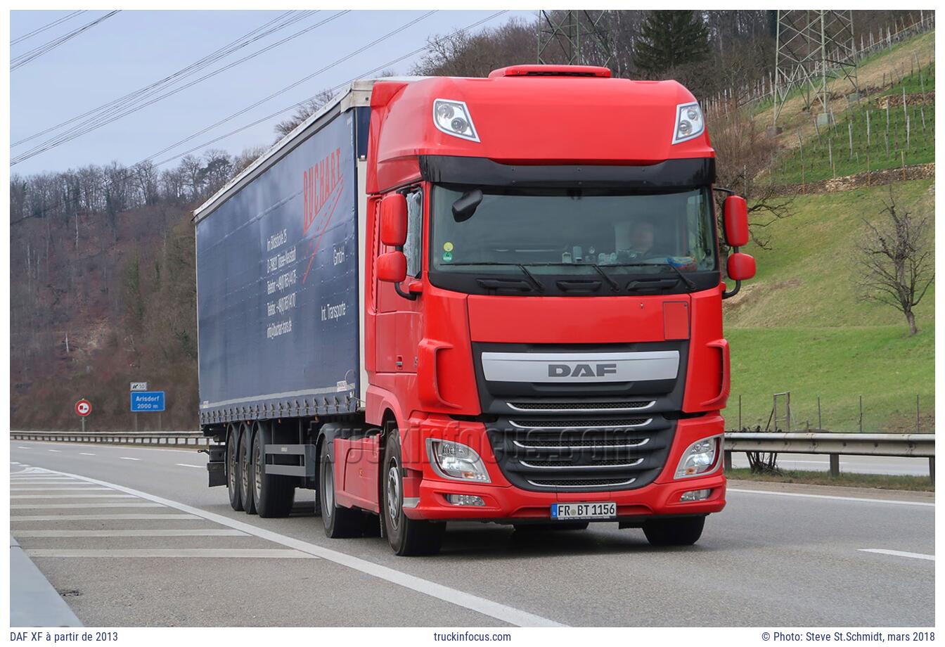 DAF XF à partir de 2013 Photo mars 2018