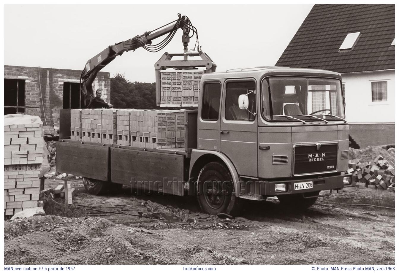 MAN avec cabine F7 à partir de 1967 Photo vers 1968