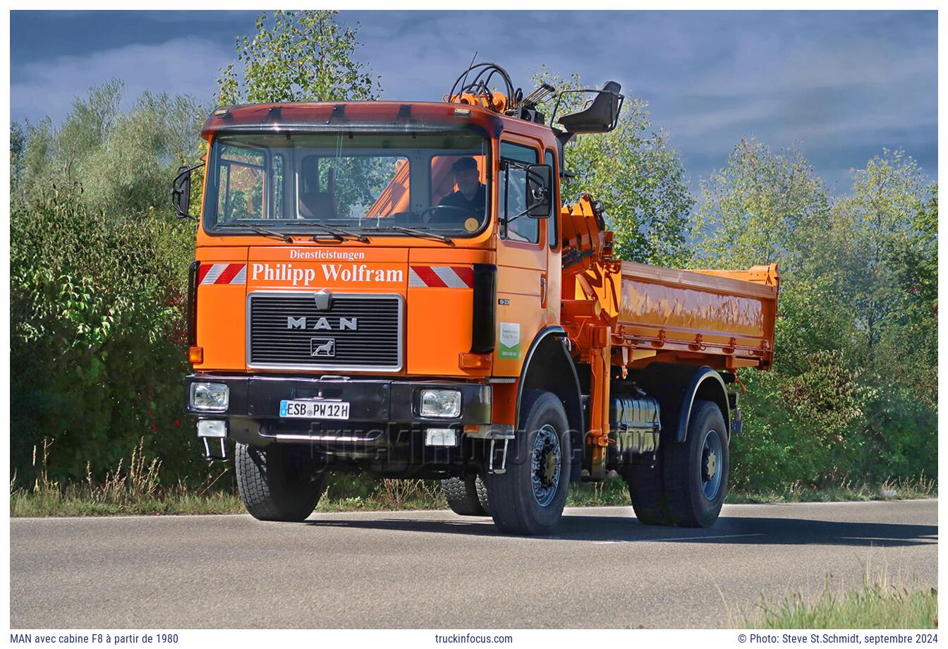 MAN avec cabine F8 à partir de 1980 Photo septembre 2024