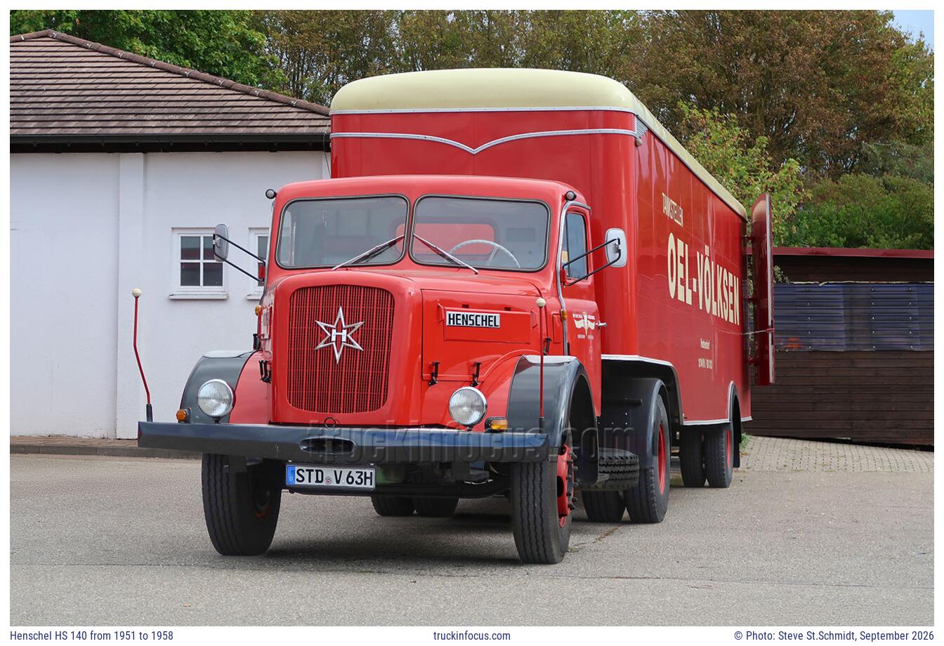 Henschel HS 140 from 1951 to 1958 Photo September 2026