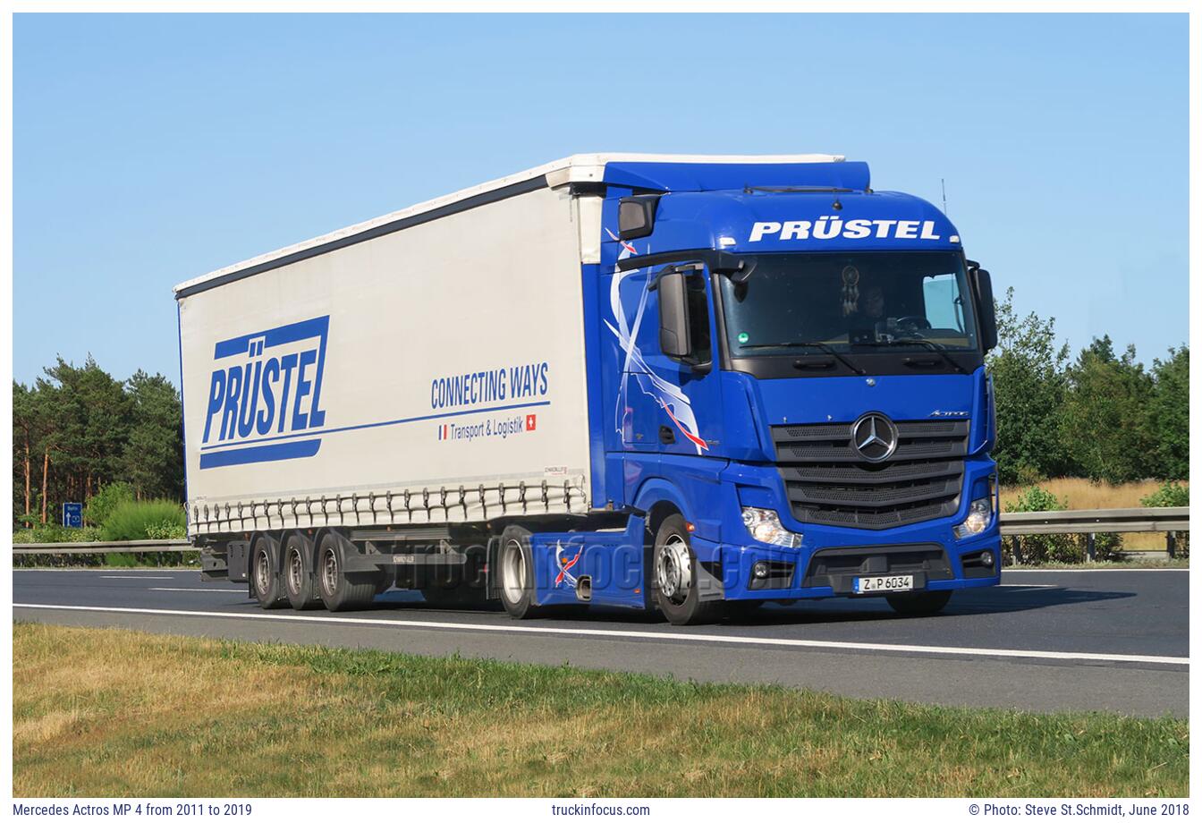 Mercedes Actros MP 4 from 2011 to 2019 Photo June 2018