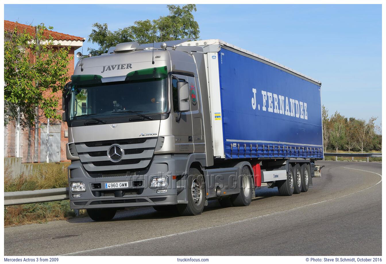 Mercedes Actros 3 from 2009 Photo October 2016