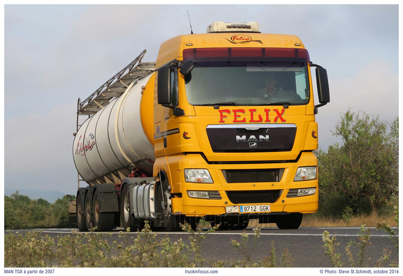 MAN TGX à partir de 2007 Photo octobre 2016