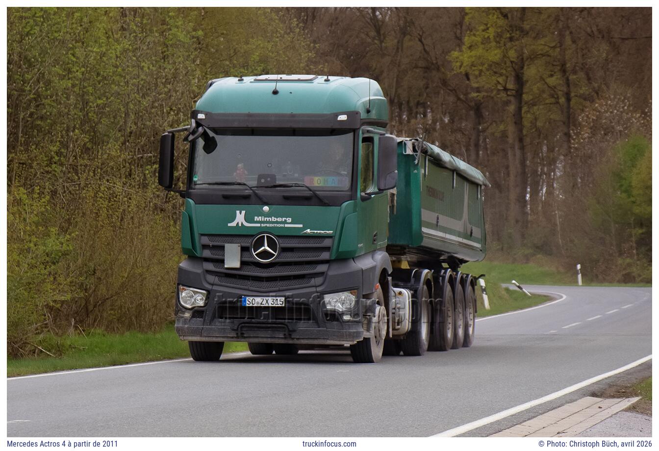 Mercedes Actros 4 à partir de 2011 Photo avril 2026