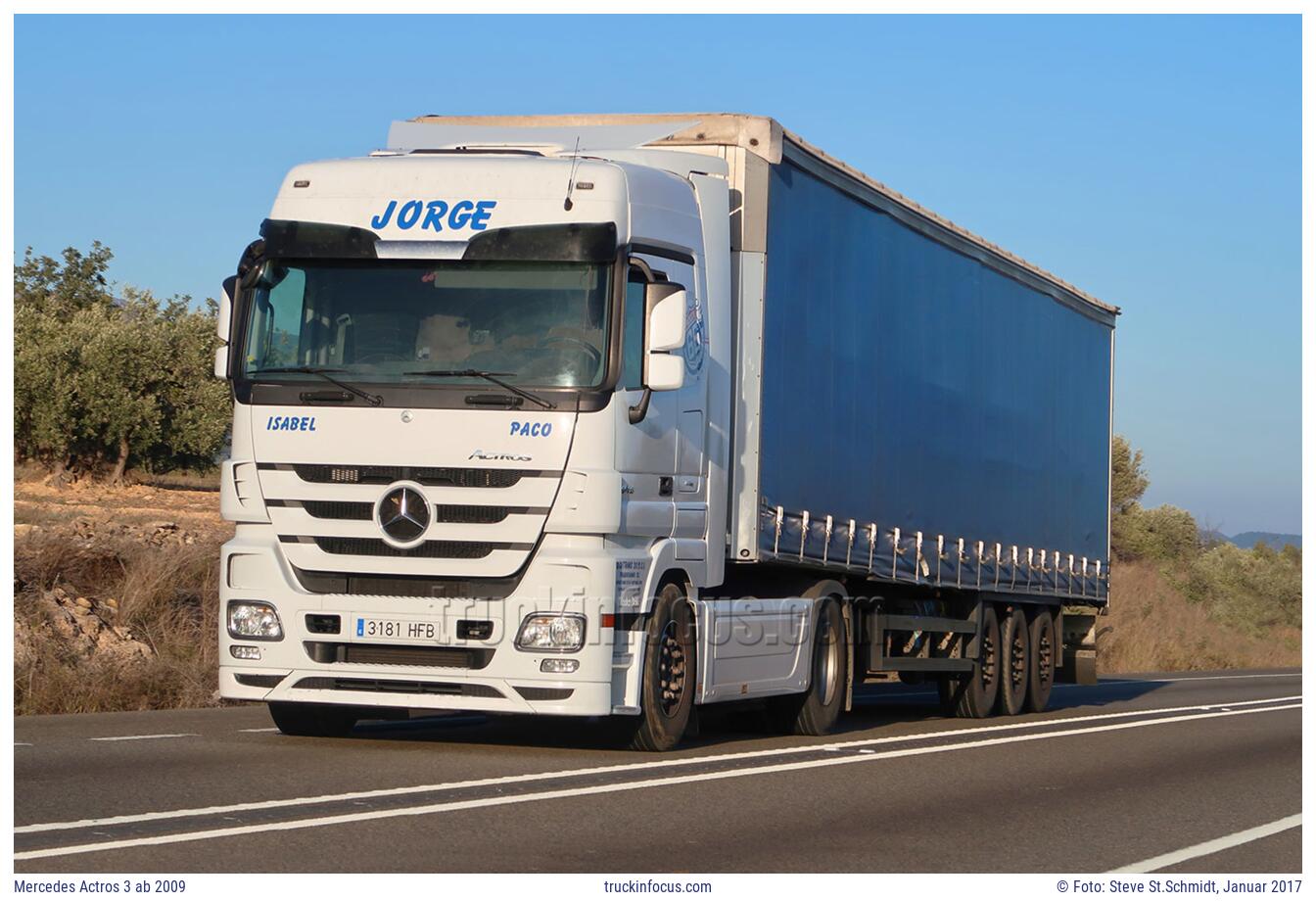 Mercedes Actros 3 ab 2009 Foto Januar 2017