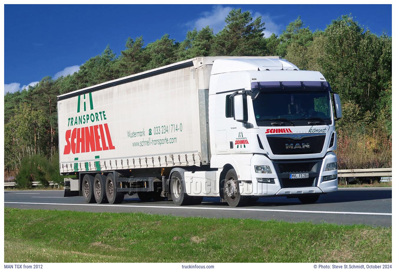 MAN TGX from 2012 Photo October 2024