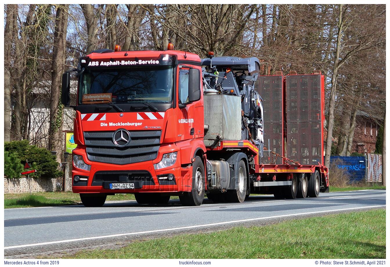 Mercedes Actros 4 from 2019 Photo April 2021