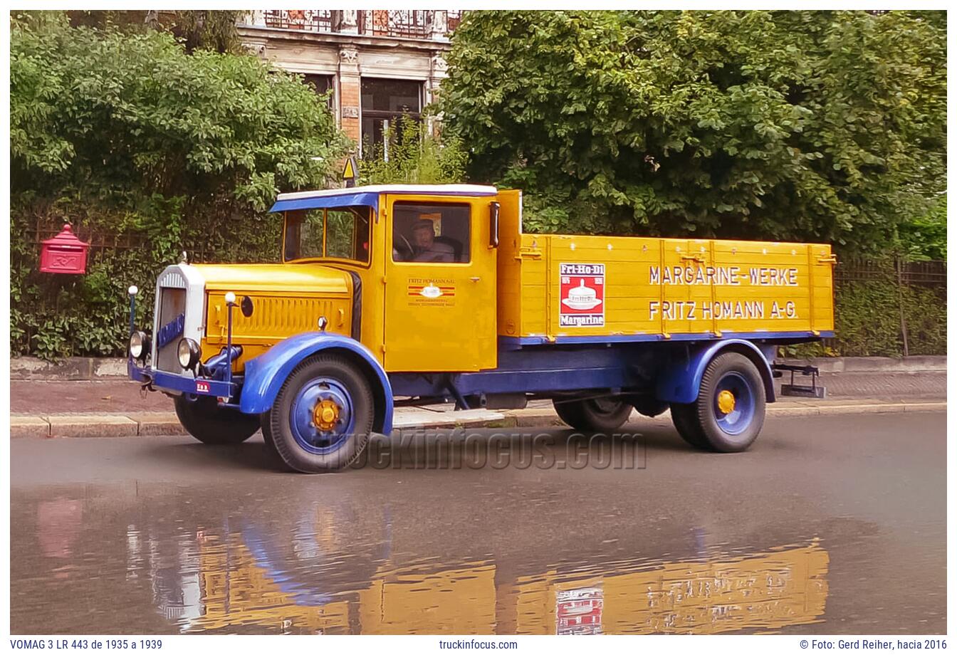 VOMAG 3 LR 443 de 1935 a 1939 Foto hacia 2016