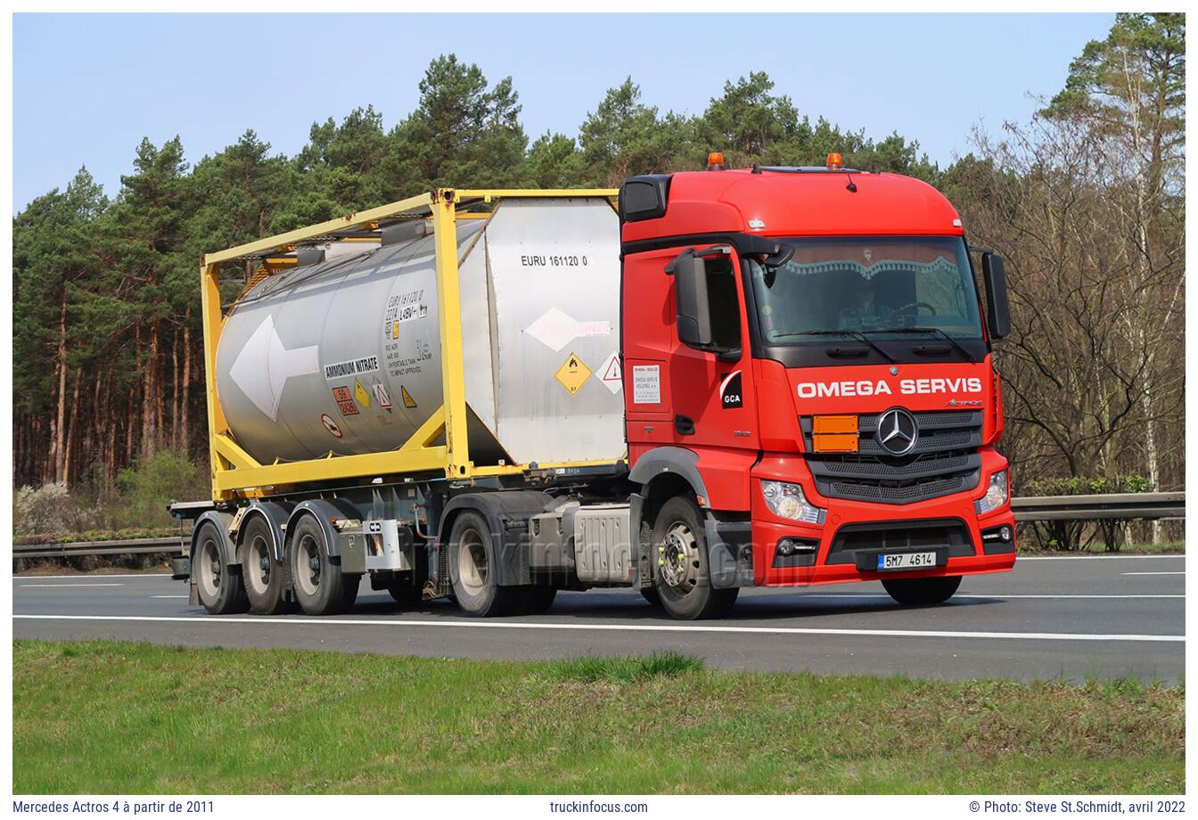 Mercedes Actros 4 à partir de 2011 Photo avril 2022