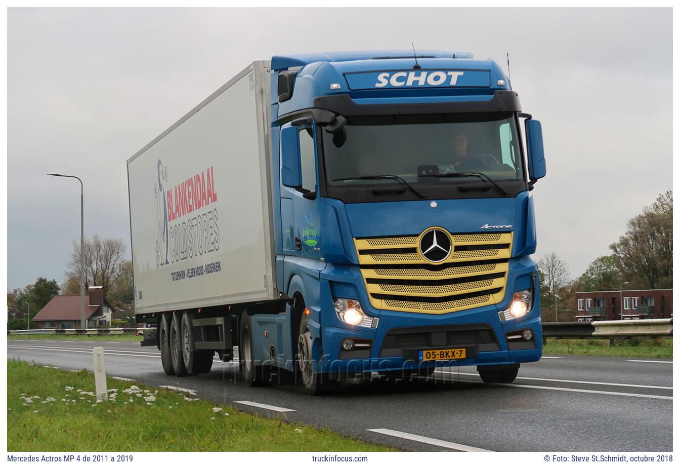 Mercedes Actros MP 4 de 2011 a 2019 Foto octubre 2018