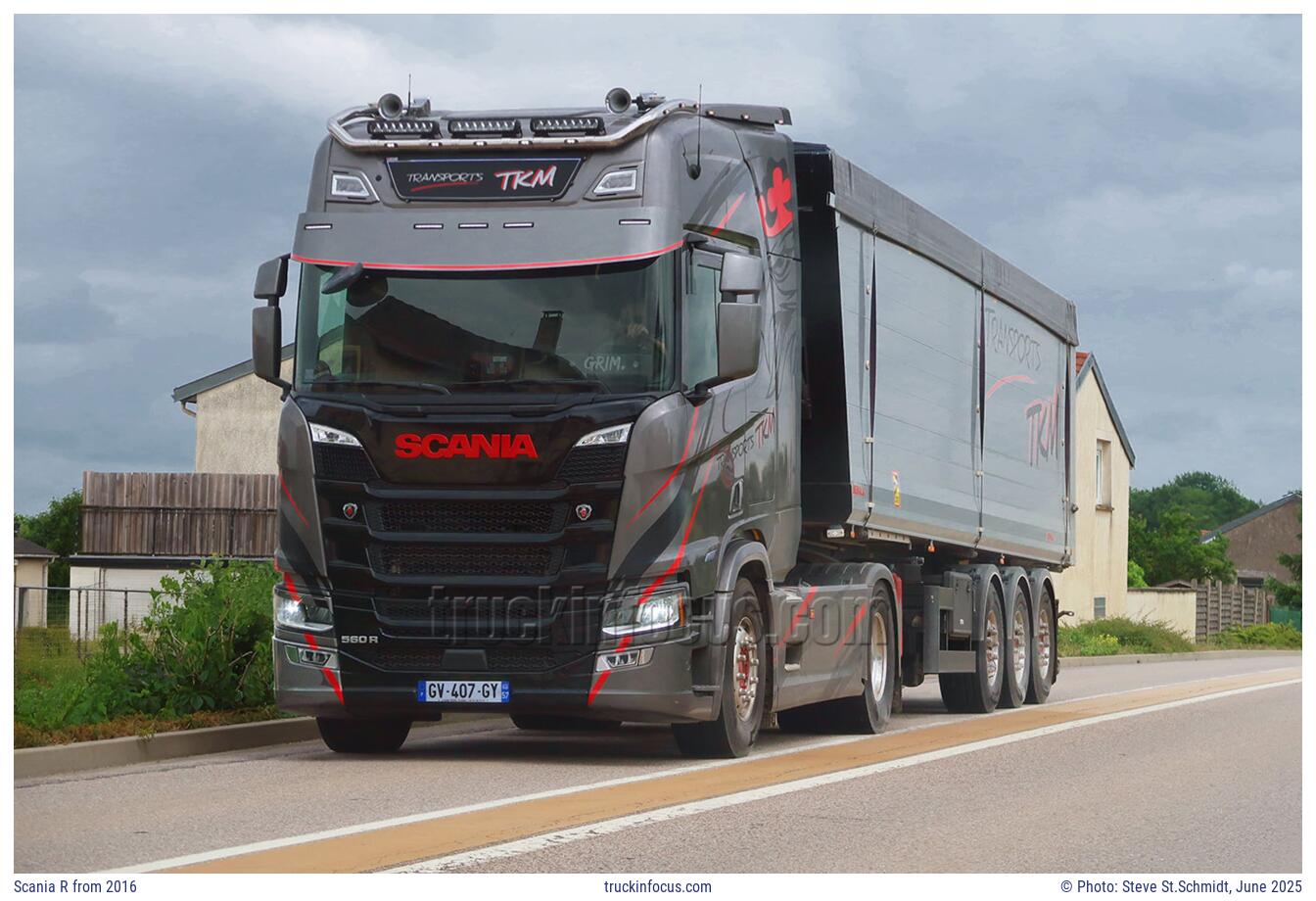 Scania R from 2016 Photo June 2025