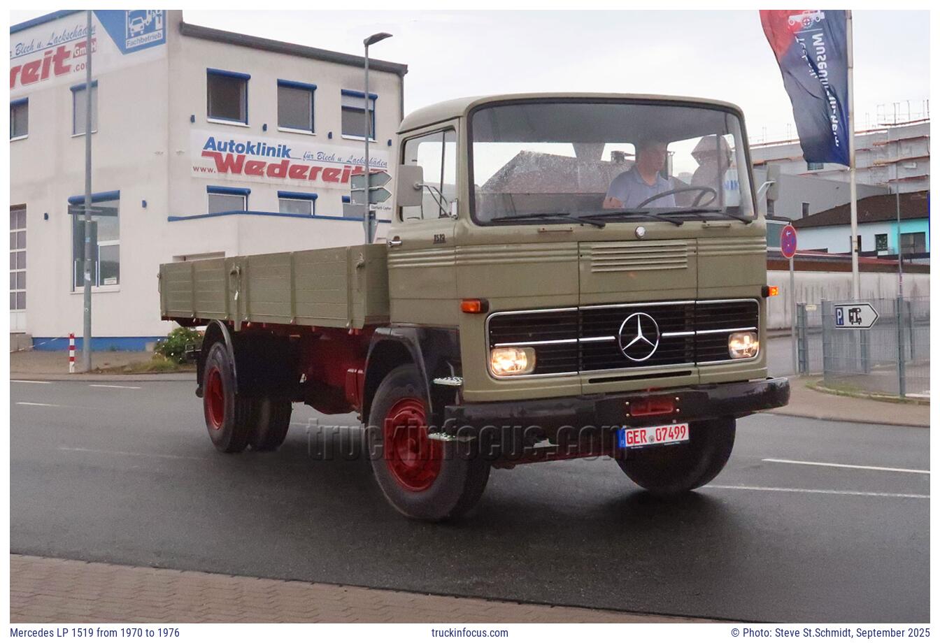 Mercedes LP 1519 from 1970 to 1976 Photo September 2025