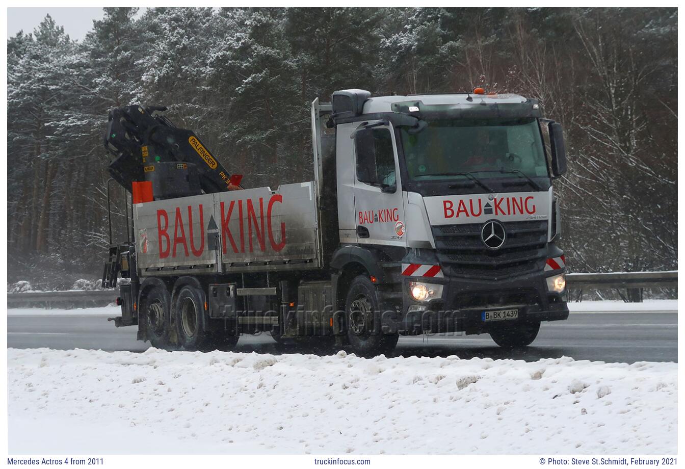 Mercedes Actros 4 from 2011 Photo February 2021