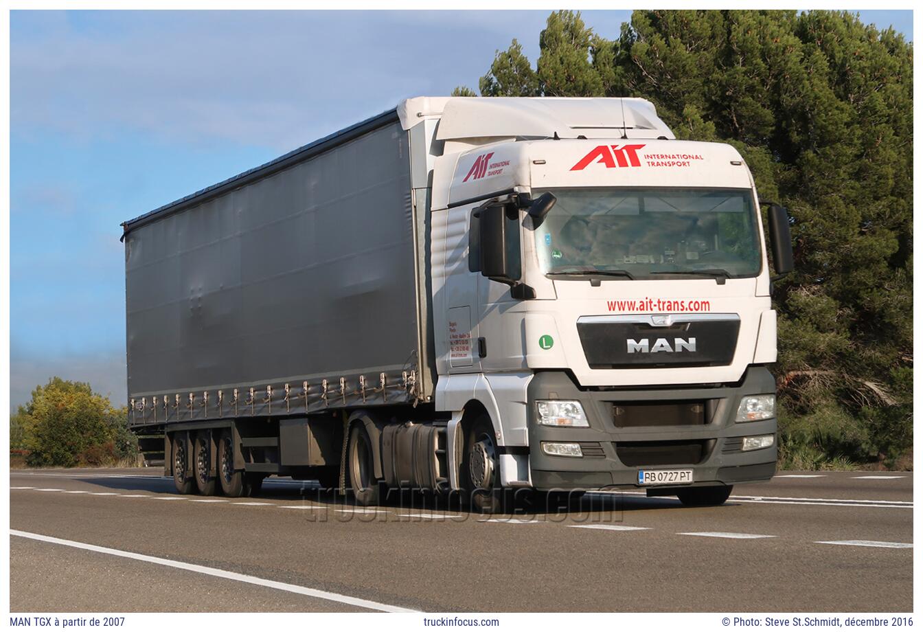 MAN TGX à partir de 2007 Photo décembre 2016