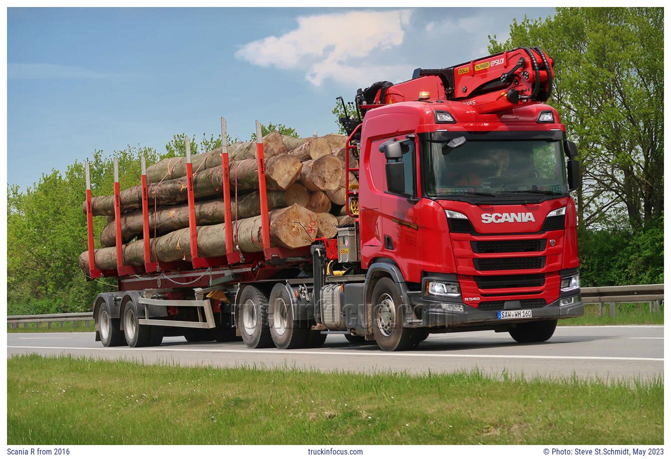 Scania R from 2016 Photo May 2023