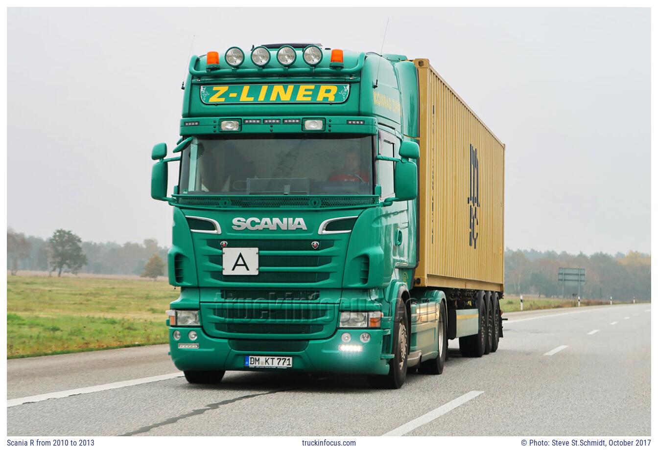 Scania R from 2010 to 2013 Photo October 2017