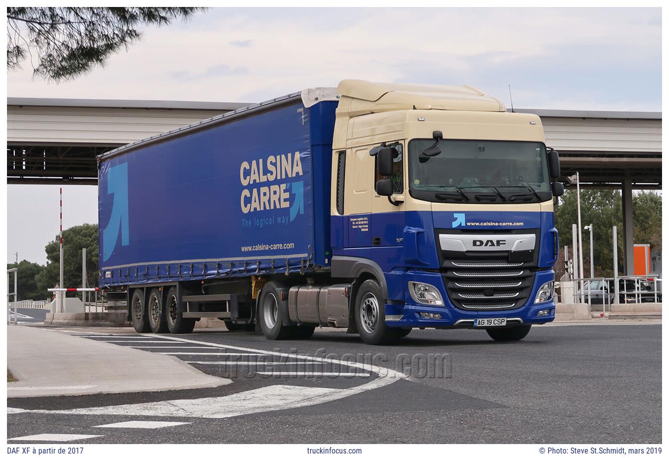 DAF XF à partir de 2017 Photo mars 2019