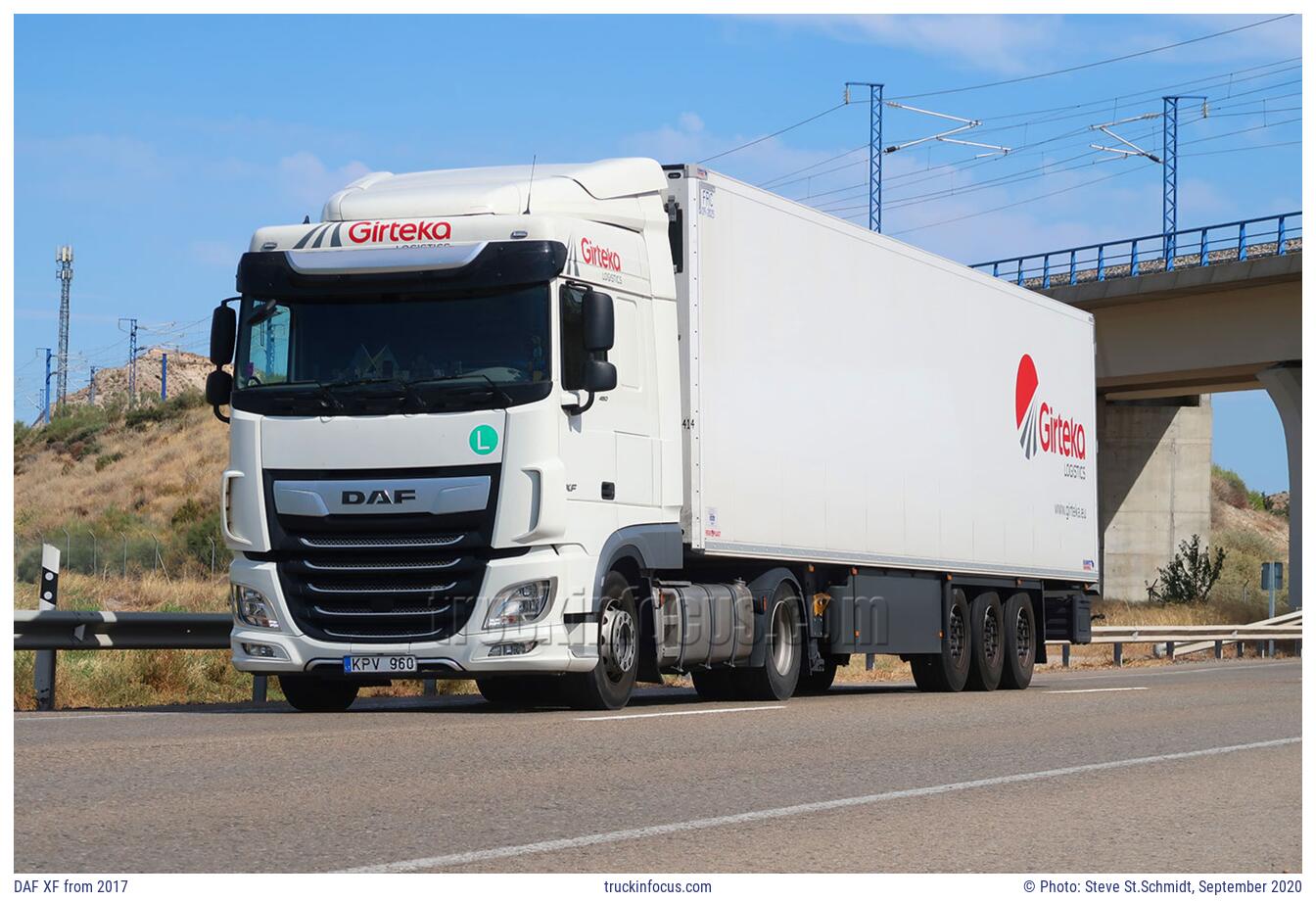 DAF XF from 2017 Photo September 2020