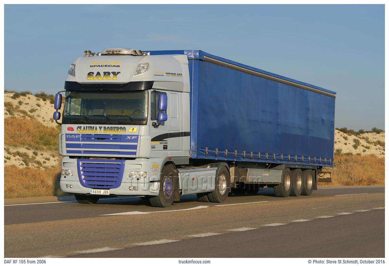 DAF XF 105 from 2006 Photo October 2016