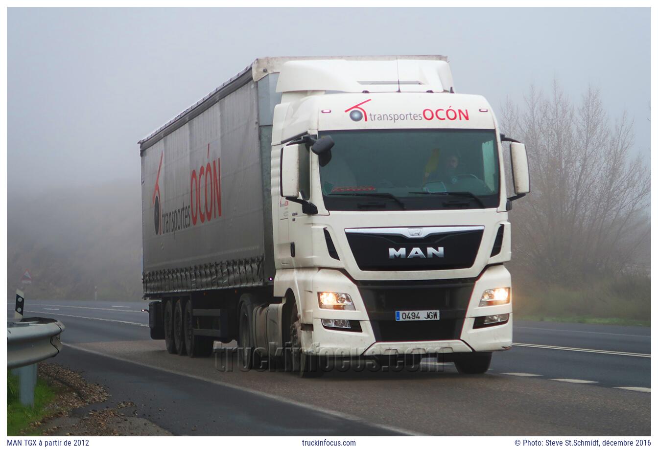 MAN TGX à partir de 2012 Photo décembre 2016