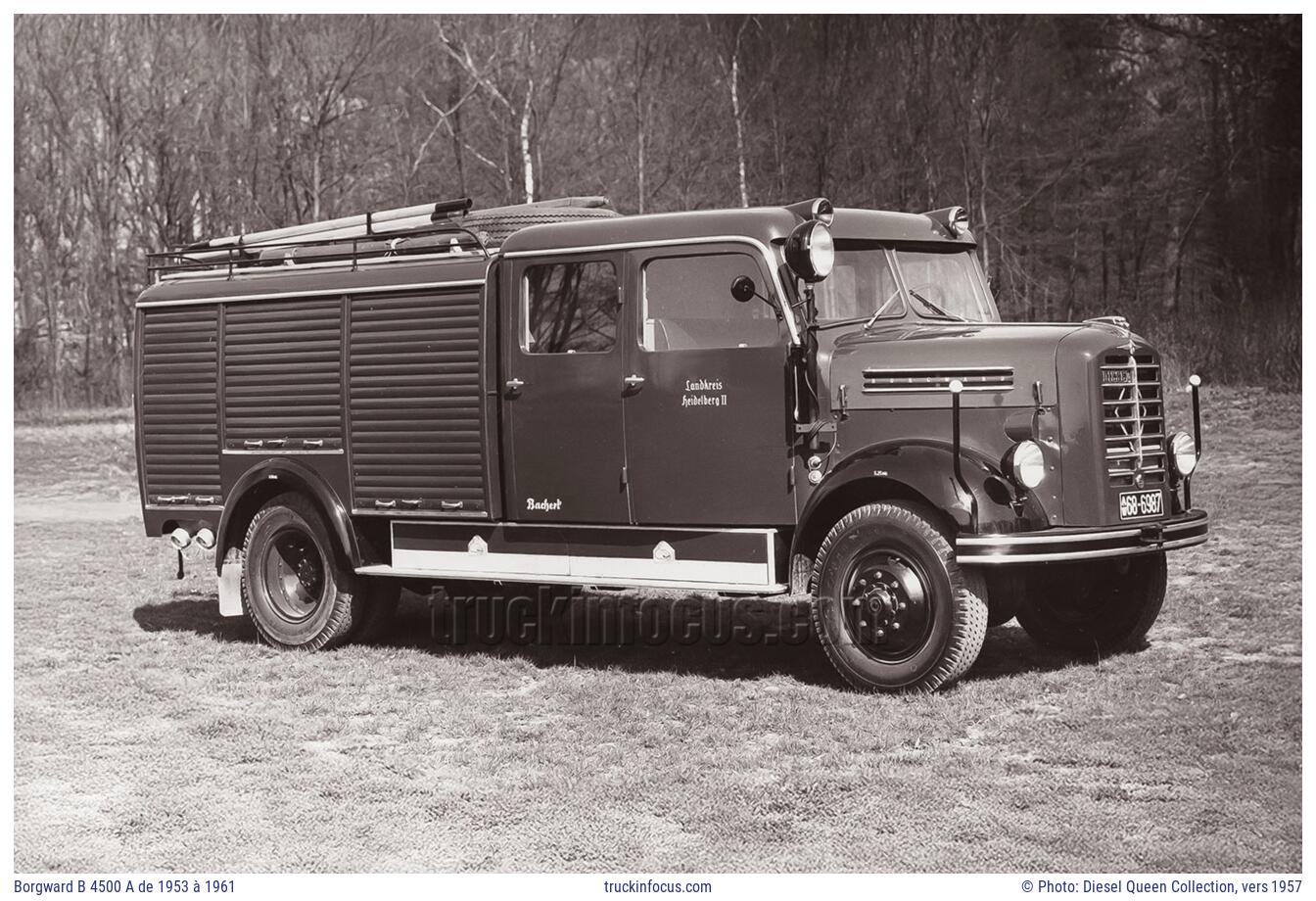 Borgward B 4500 A de 1953 à 1961 Photo vers 1957