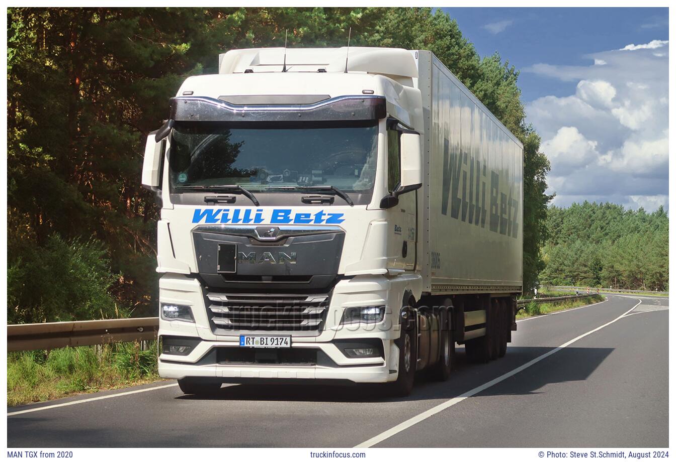 MAN TGX from 2020 Photo August 2024