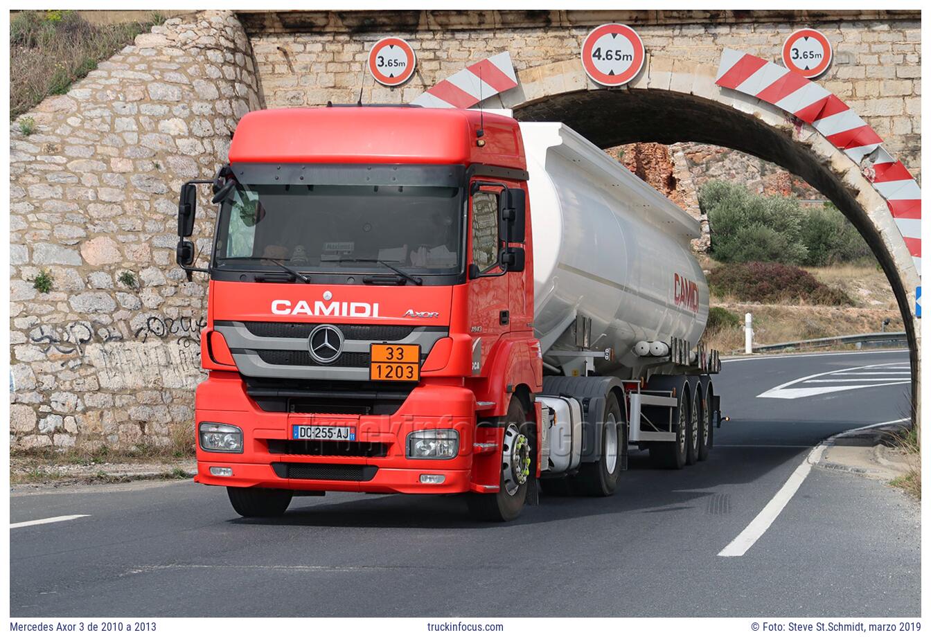 Mercedes Axor 3 de 2010 a 2013 Foto marzo 2019