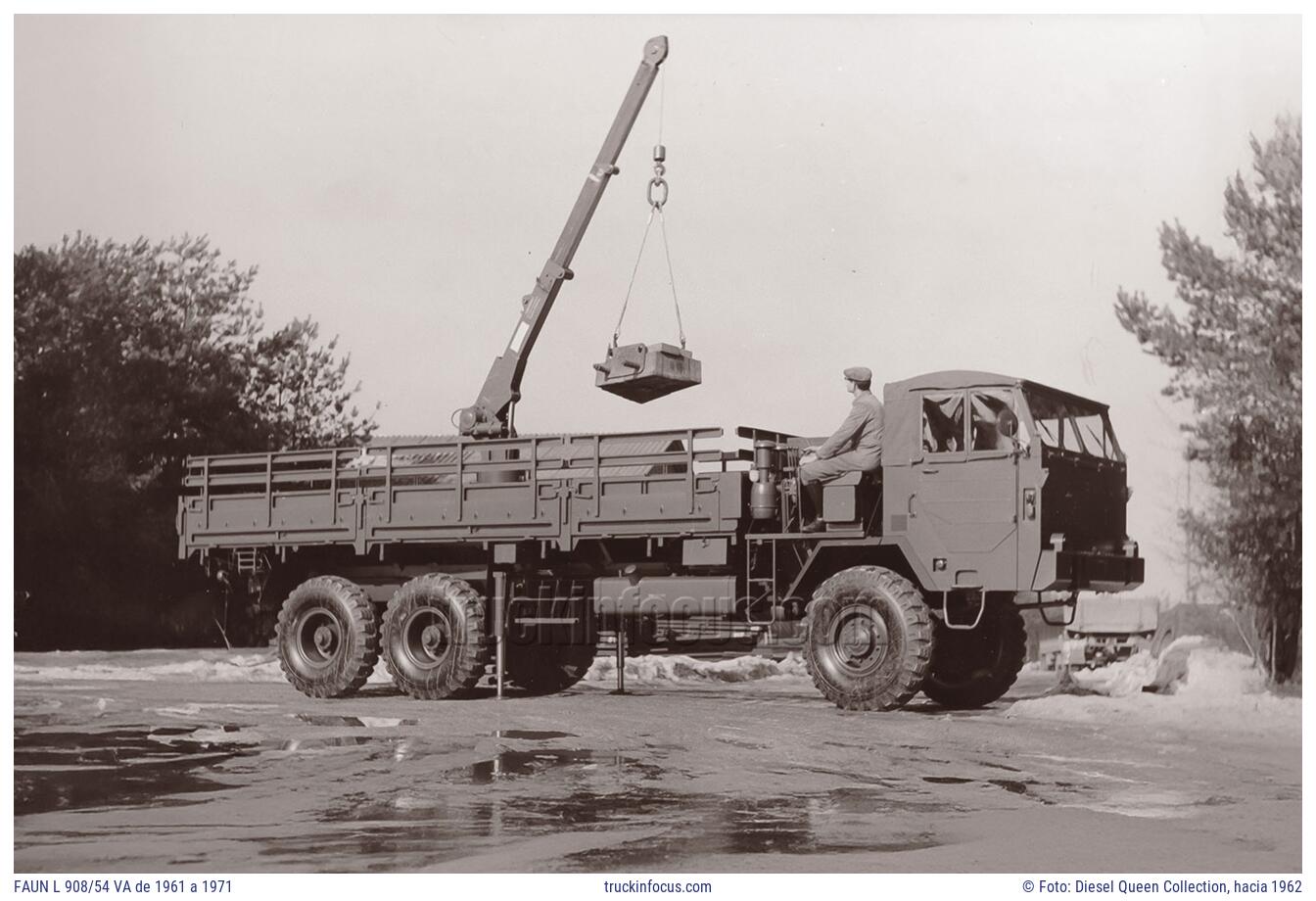 FAUN L 908/54 VA de 1961 a 1971 Foto hacia 1962