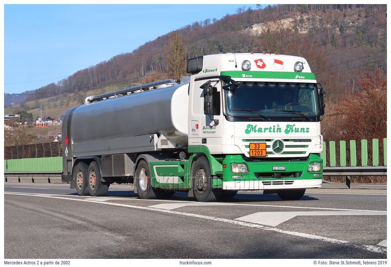 Mercedes Actros 2 a partir de 2002 Foto febrero 2019