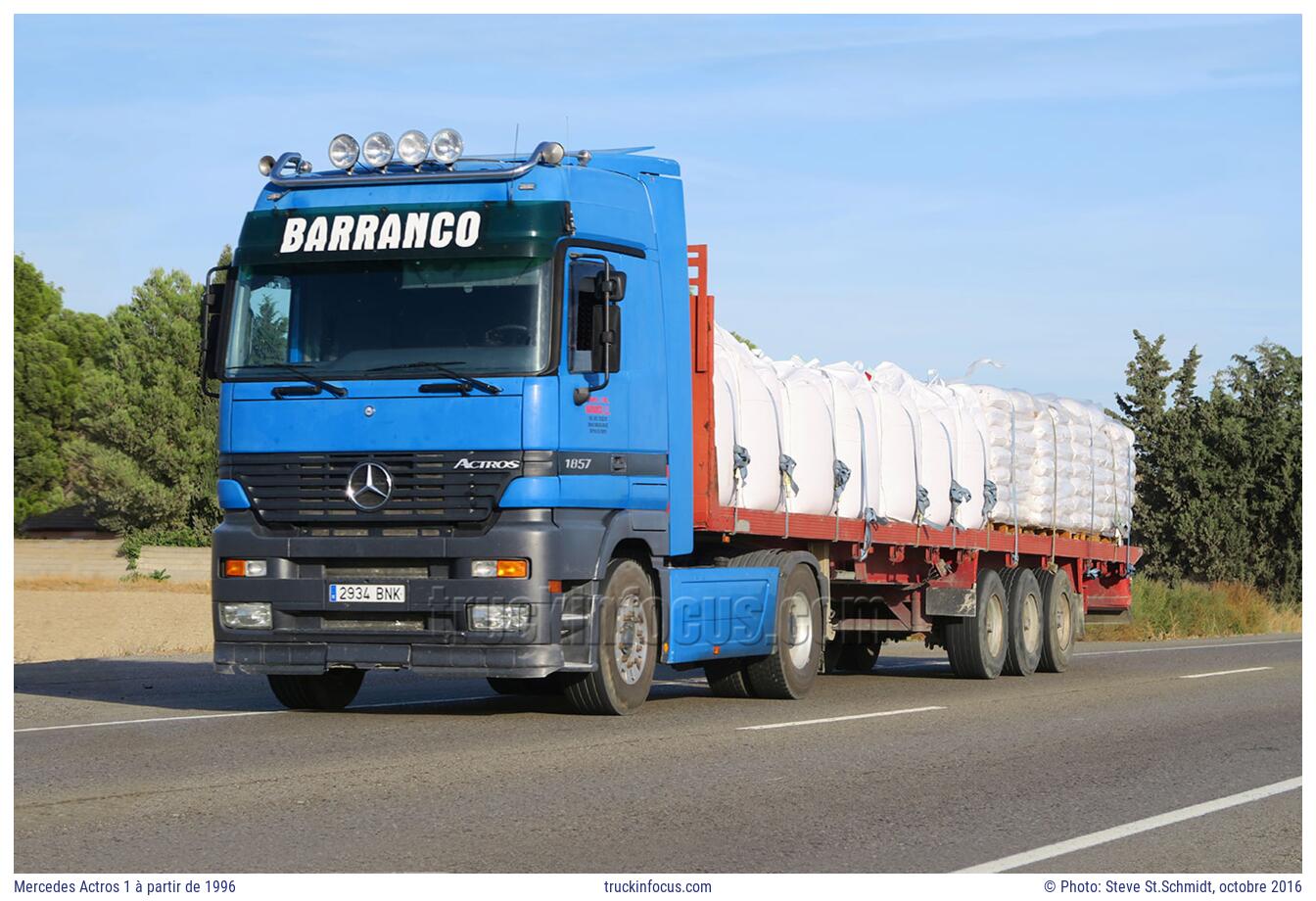 Mercedes Actros 1 à partir de 1996 Photo octobre 2016