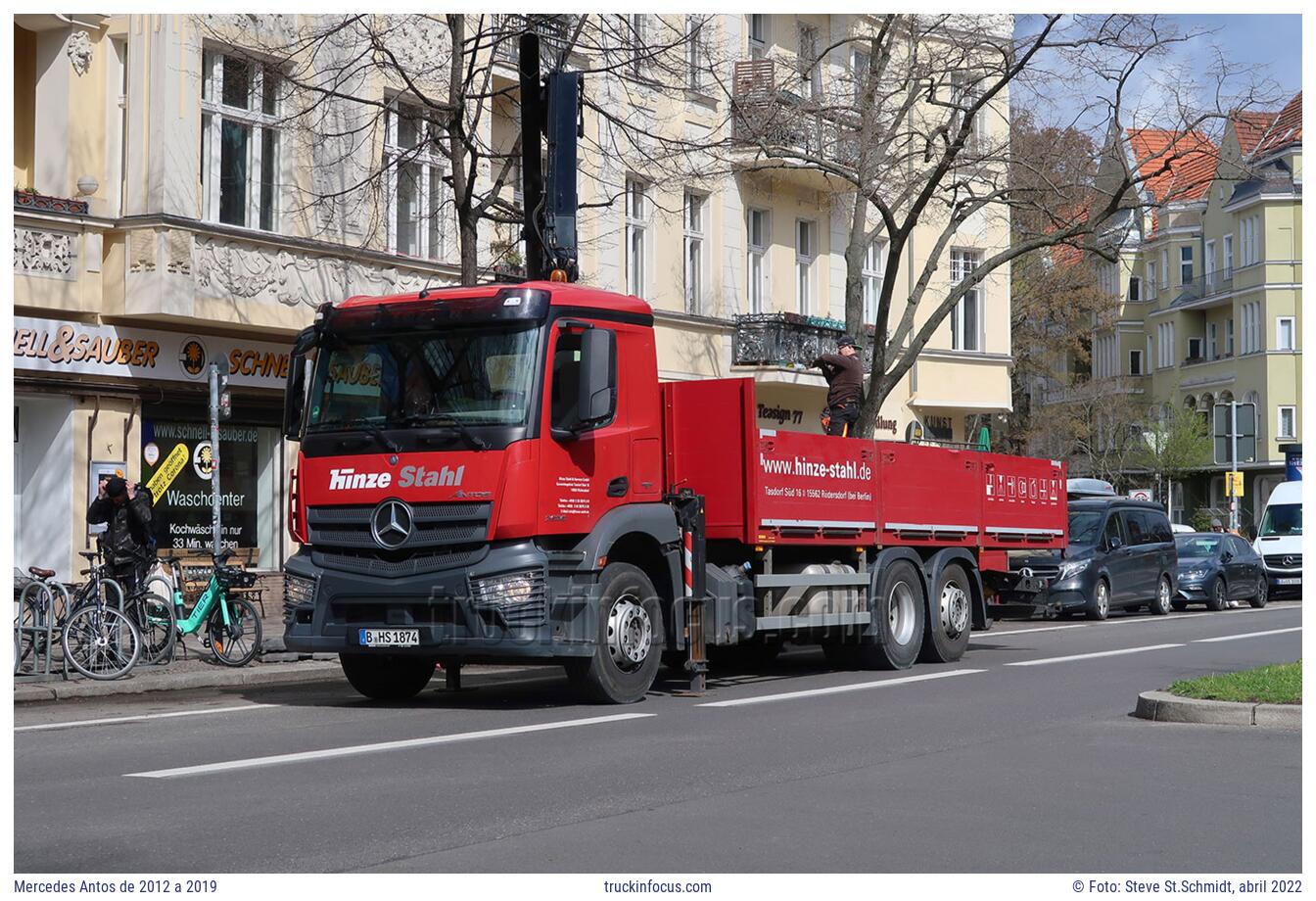 Mercedes Antos de 2012 a 2019 Foto abril 2022