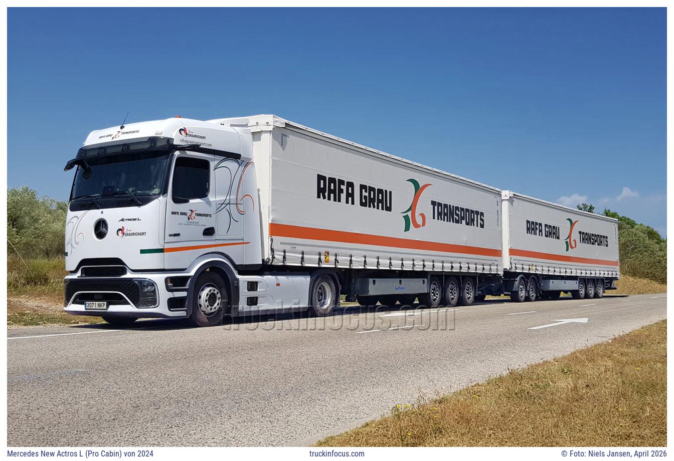 Mercedes New Actros L (Pro Cabin) von 2024 Foto April 2026
