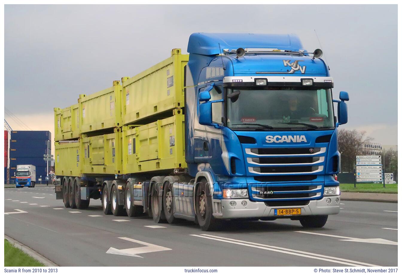 Scania R from 2010 to 2013 Photo November 2017