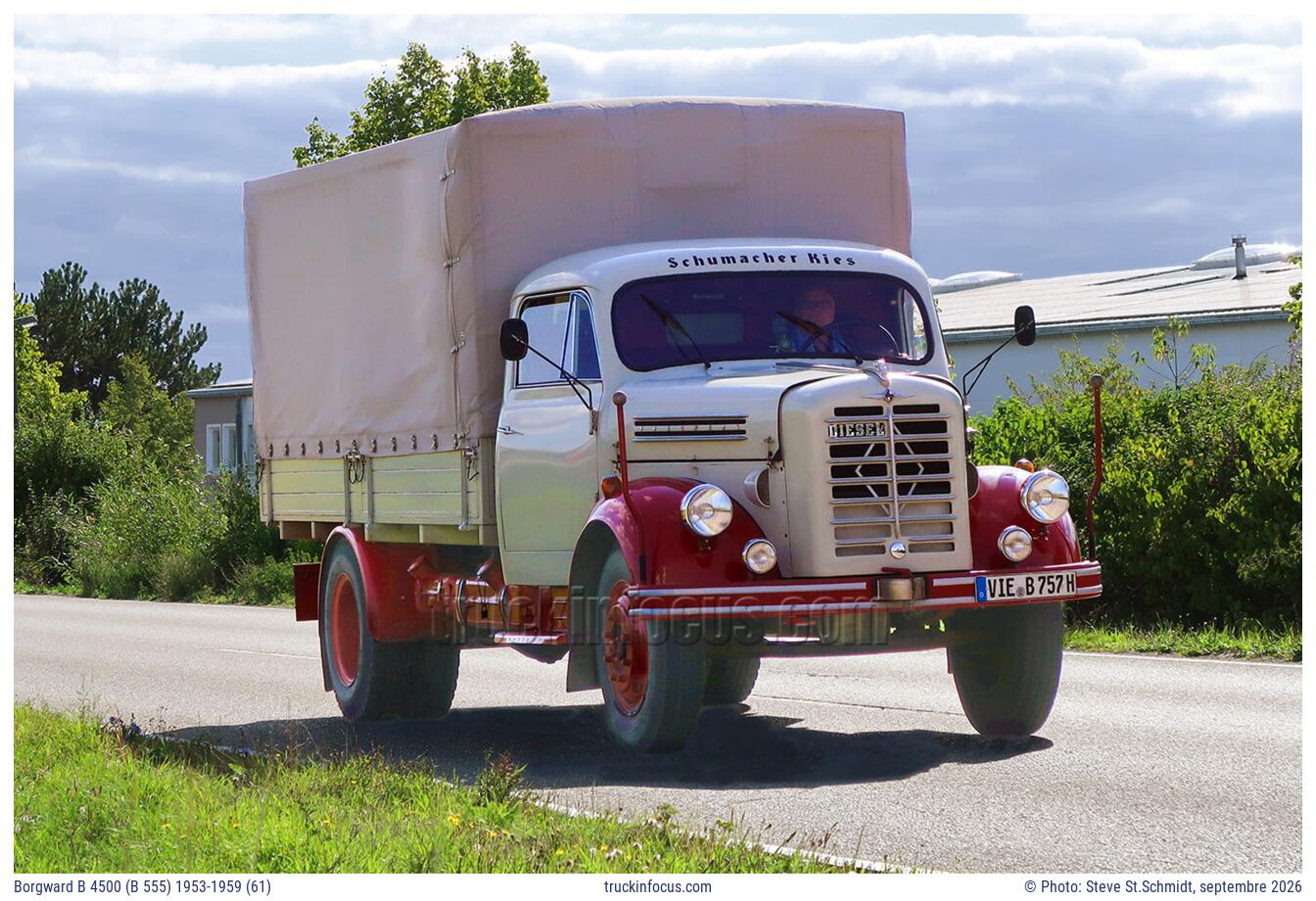 Borgward B 4500 (B 555) 1953-1959 (61) Photo septembre 2026