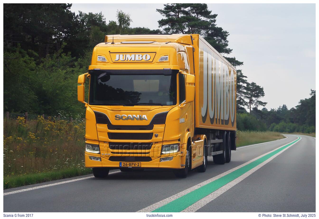 Scania G from 2017 Photo July 2025