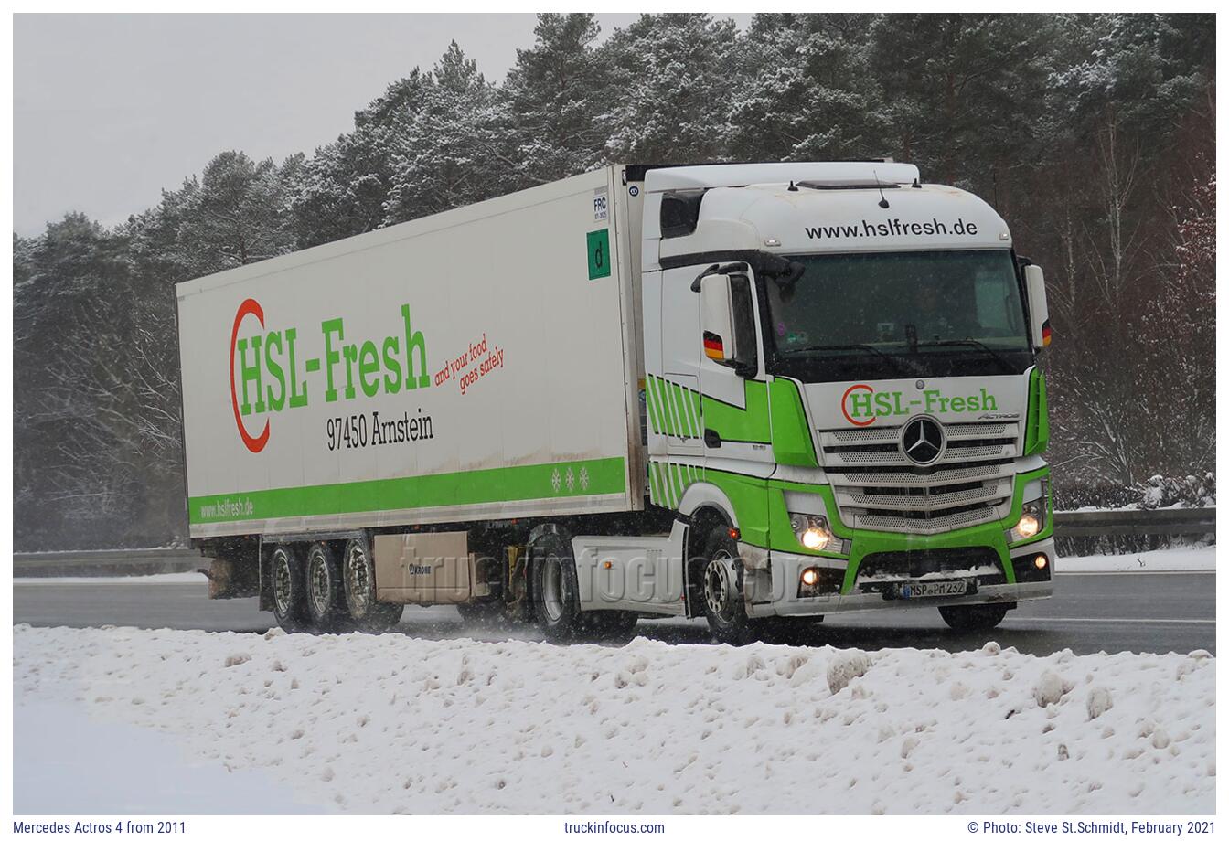 Mercedes Actros 4 from 2011 Photo February 2021