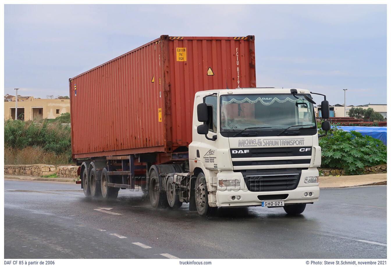 DAF CF 85 à partir de 2006 Photo novembre 2021