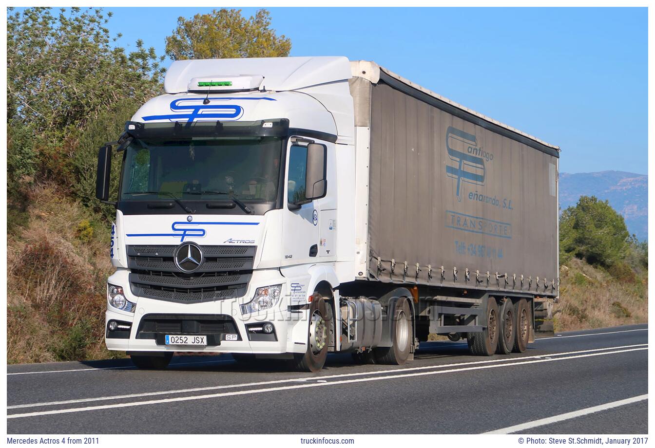 Mercedes Actros 4 from 2011 Photo January 2017