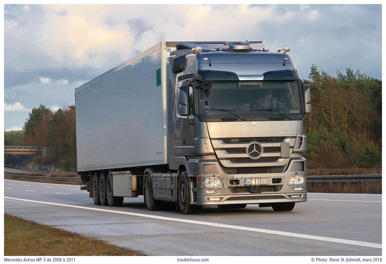 Mercedes Actros MP 3 de 2008 à 2011 Photo mars 2018