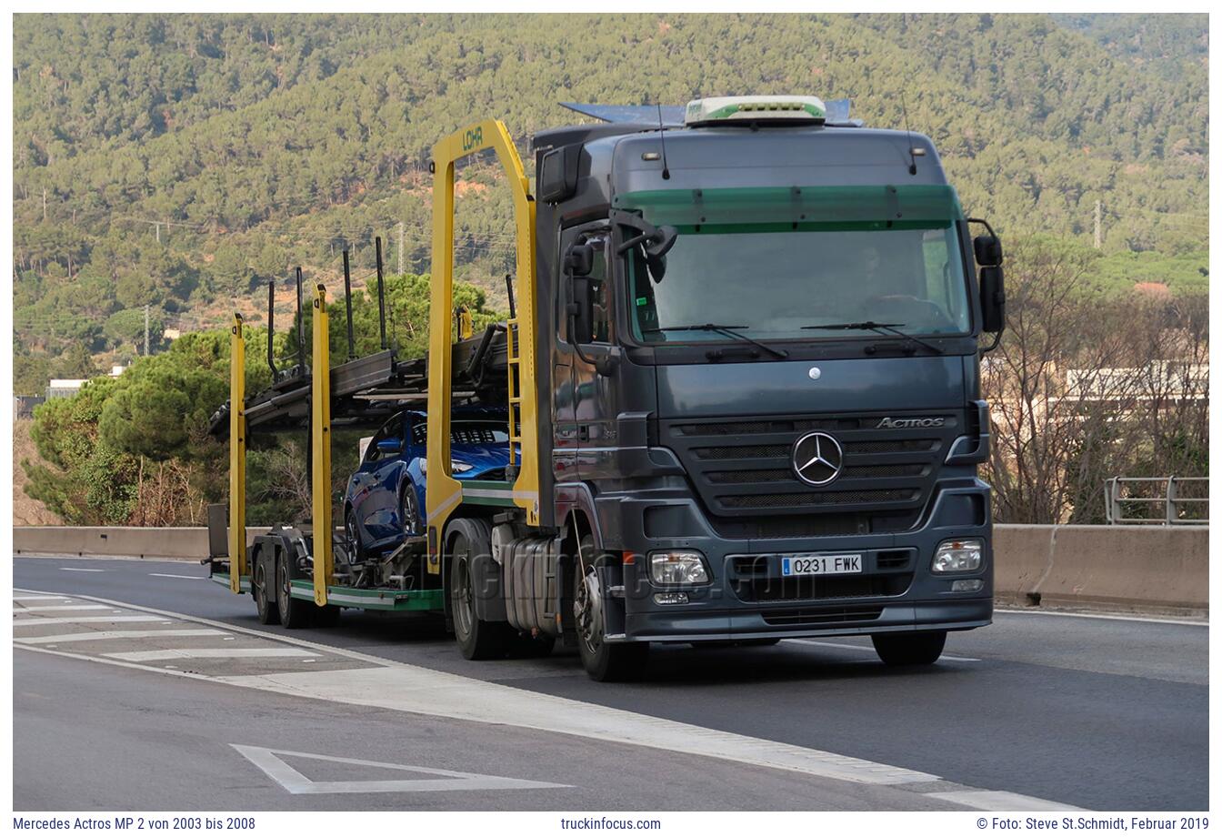 Mercedes Actros MP 2 von 2003 bis 2008 Foto Februar 2019
