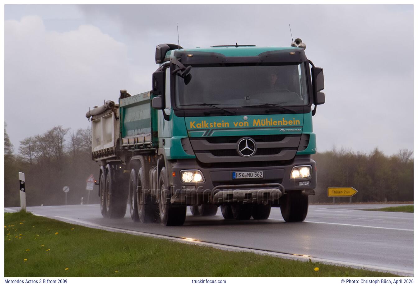 Mercedes Actros 3 B from 2009 Photo April 2026