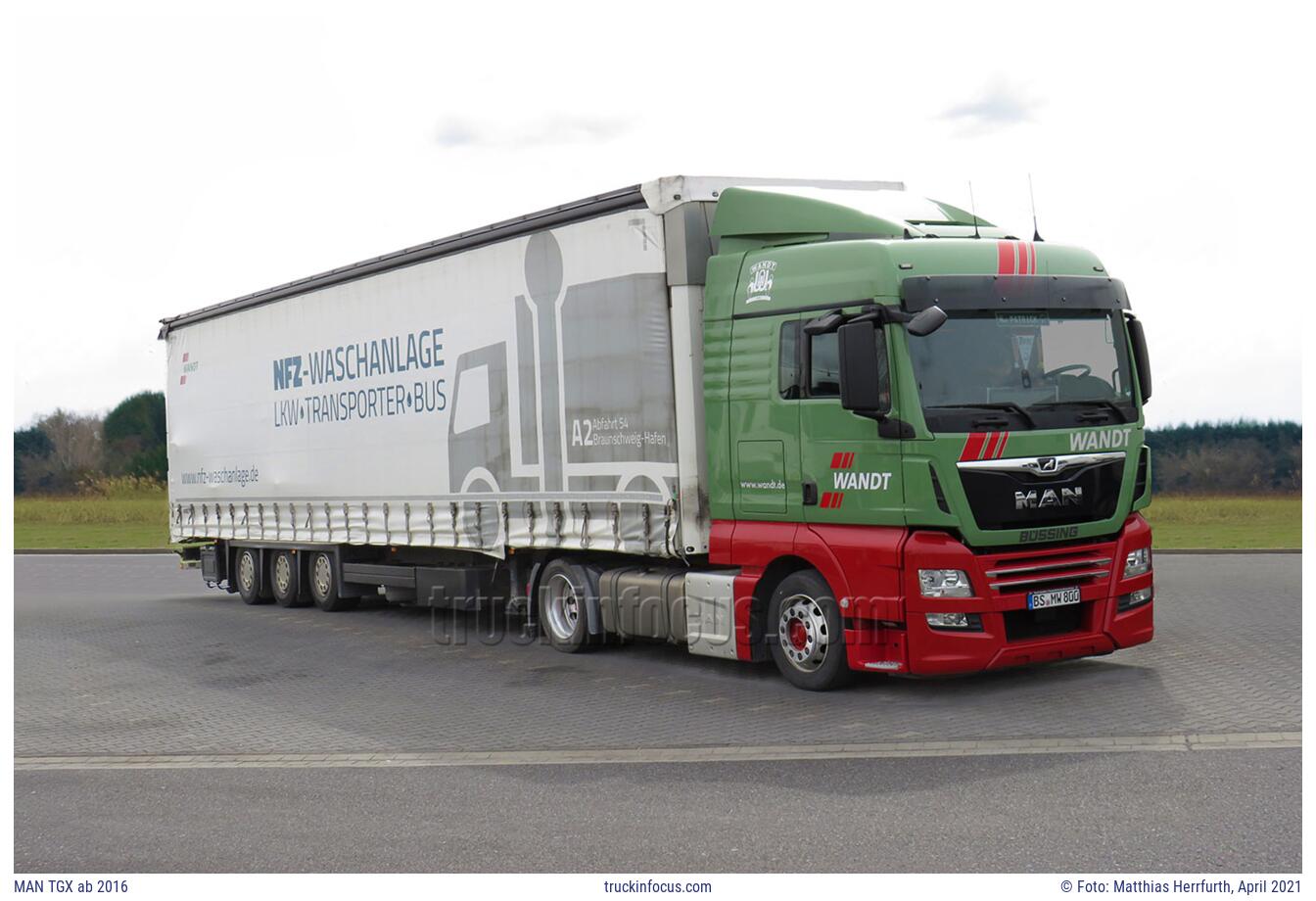 MAN TGX ab 2016 Foto April 2021