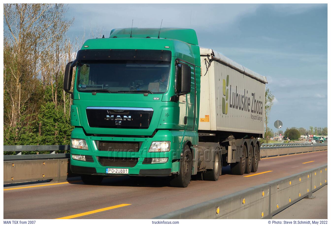 MAN TGX from 2007 Photo May 2022