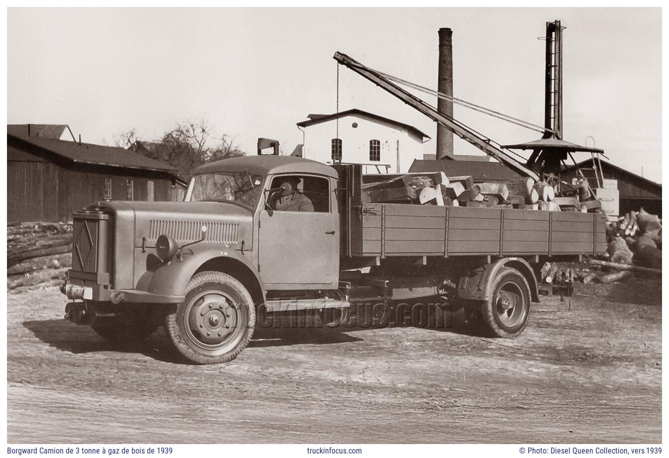 Borgward Camion de 3 tonne à gaz de bois de 1939 Photo vers 1939