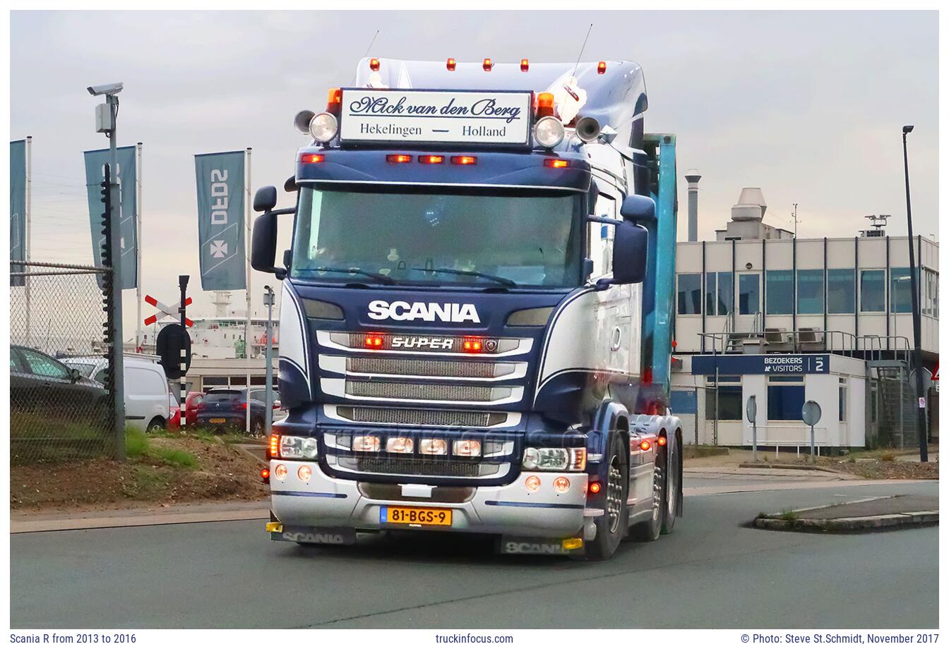 Scania R from 2013 to 2016 Photo November 2017