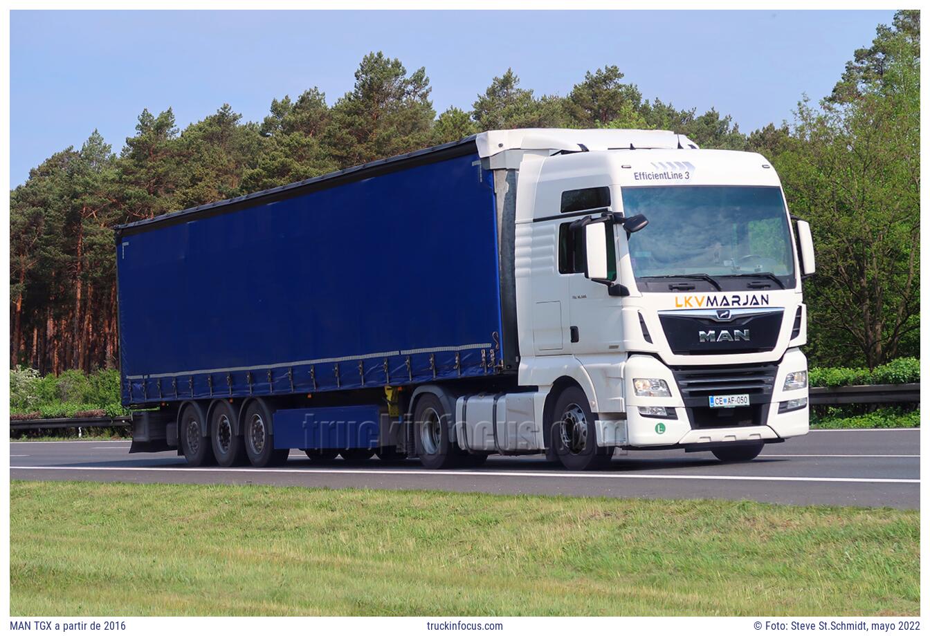 MAN TGX a partir de 2016 Foto mayo 2022