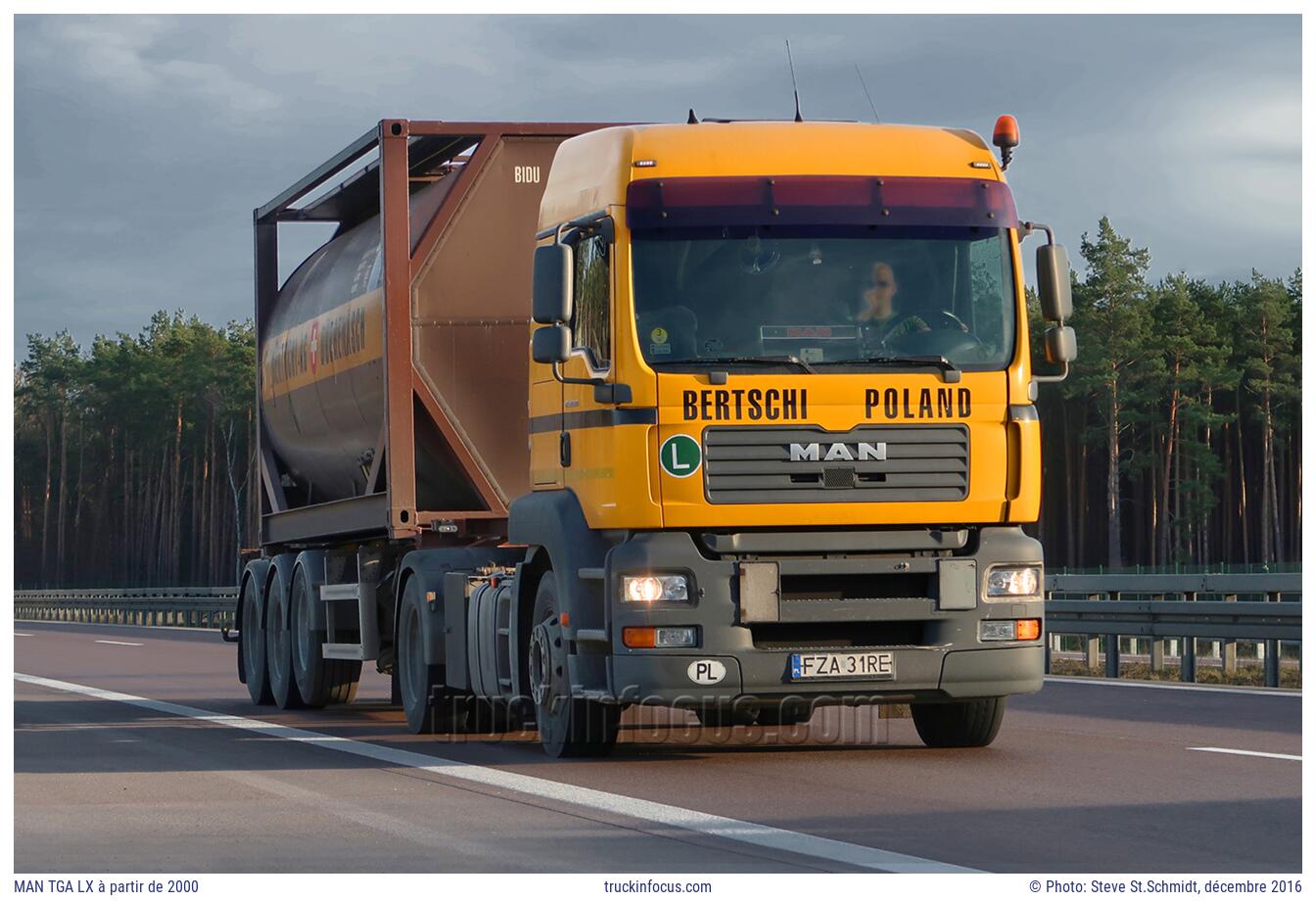 MAN TGA LX à partir de 2000 Photo décembre 2016