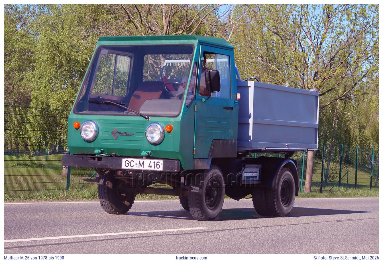 Multicar M 25 von 1978 bis 1990 Foto Mai 2026