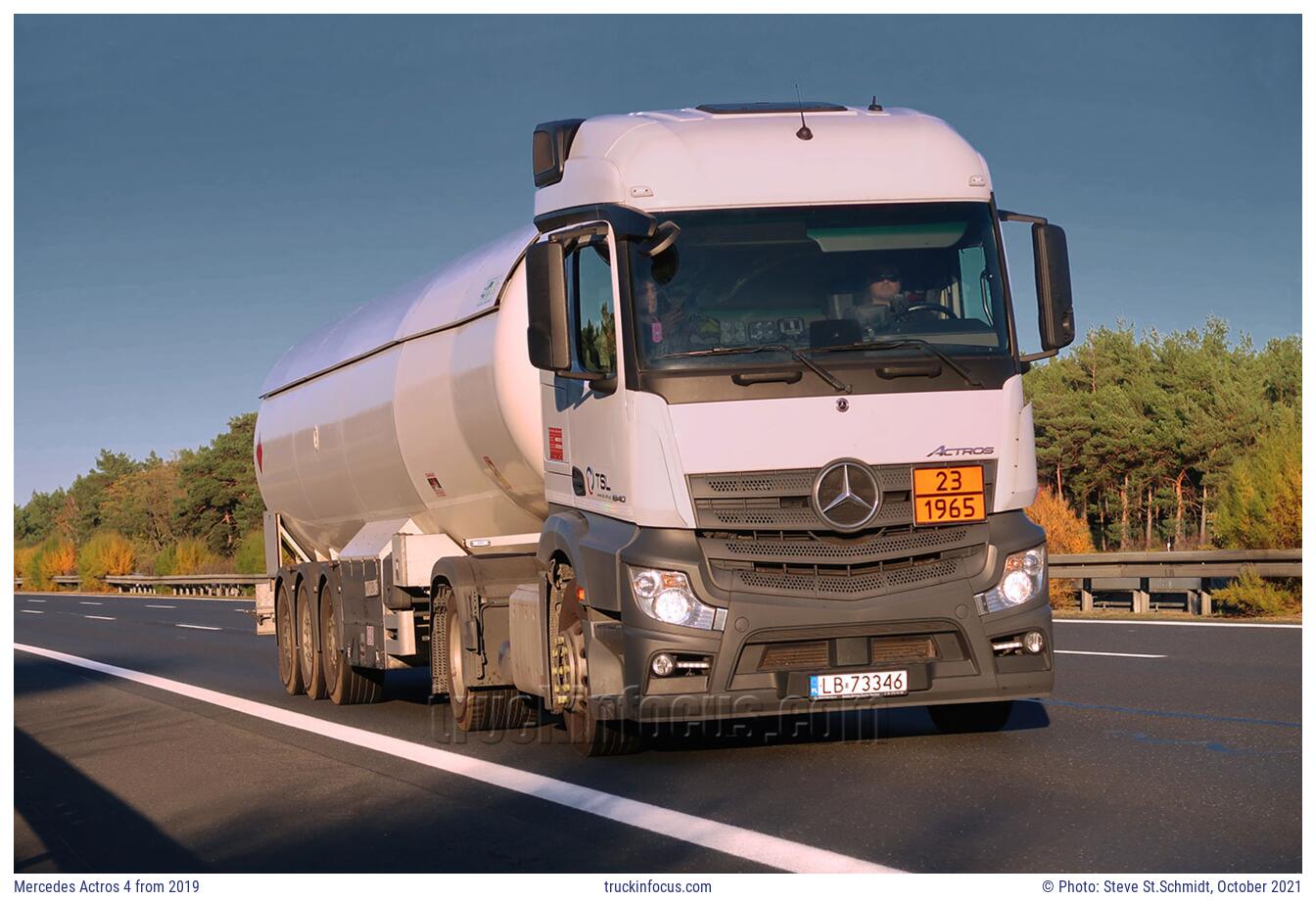 Mercedes Actros 4 from 2019 Photo October 2021